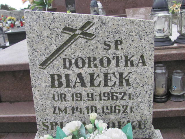 Dorota Białek 1962 Lututów - Grobonet - Wyszukiwarka osób pochowanych