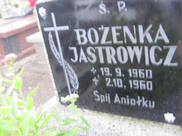 Bożena Jastrowicz 1960 Lututów - Grobonet - Wyszukiwarka osób pochowanych