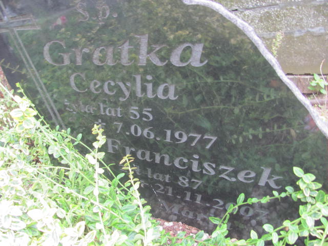 Cecylia Gratka 1923 Lututów - Grobonet - Wyszukiwarka osób pochowanych