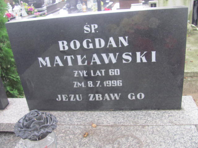 Bogdan Matławski 1936 Lututów - Grobonet - Wyszukiwarka osób pochowanych