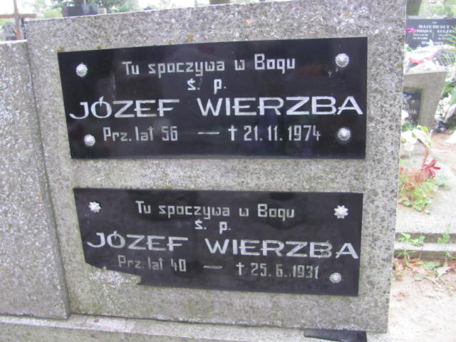 Józef Wierzba 1918 Lututów - Grobonet - Wyszukiwarka osób pochowanych