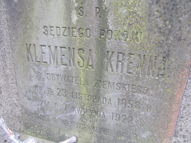 Klemensa Krenna 1858 Lututów - Grobonet - Wyszukiwarka osób pochowanych